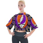 Gratefuldead Grateful Dead Pattern Mock Neck T-Shirt