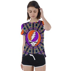 Short Sleeve Open Back T-Shirt 