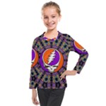 Gratefuldead Grateful Dead Pattern Kids  Long Mesh T-Shirt