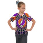 Gratefuldead Grateful Dead Pattern Kids  Mesh Piece T-Shirt