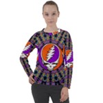 Gratefuldead Grateful Dead Pattern Women s Long Sleeve Raglan T-Shirt