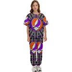 Gratefuldead Grateful Dead Pattern Kids  T-Shirt and Pants Sports Set