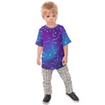 Realistic Night Sky With Constellations Kids  Raglan T-Shirt