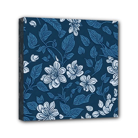 Pattern Flower Nature Mini Canvas 6  x 6  (Stretched) from ArtsNow.com