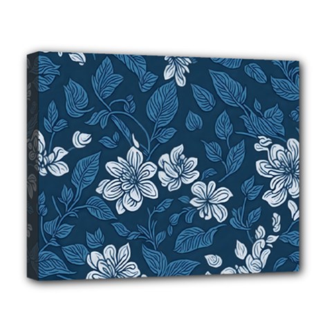 Pattern Flower Nature Deluxe Canvas 20  x 16  (Stretched) from ArtsNow.com
