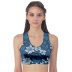 Pattern Flower Nature Fitness Sports Bra