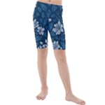 Pattern Flower Nature Kids  Mid Length Swim Shorts