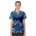 Pattern Flower Nature Women s Sport Mesh T-Shirt