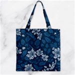 Pattern Flower Nature Zipper Grocery Tote Bag