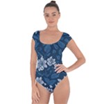 Pattern Flower Nature Short Sleeve Leotard 