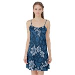 Pattern Flower Nature Satin Night Slip
