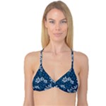 Pattern Flower Nature Reversible Tri Bikini Top