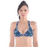 Pattern Flower Nature Plunge Bikini Top