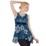 Pattern Flower Nature Side Drop Tank Tunic