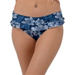 Pattern Flower Nature Frill Bikini Bottoms