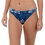 Pattern Flower Nature Band Bikini Bottoms