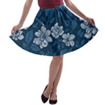 Pattern Flower Nature A-line Skater Skirt