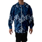 Pattern Flower Nature Kids  Hooded Windbreaker