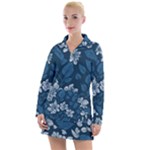 Pattern Flower Nature Women s Long Sleeve Casual Dress