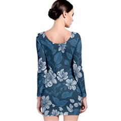 Long Sleeve Velvet Bodycon Dress 