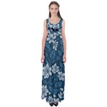 Pattern Flower Nature Empire Waist Maxi Dress
