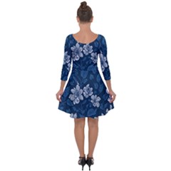 Quarter Sleeve Skater Dress 