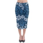 Pattern Flower Nature Midi Pencil Skirt