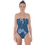 Pattern Flower Nature Tie Back One Piece Swimsuit