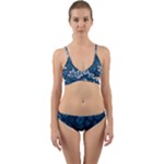 Pattern Flower Nature Wrap Around Bikini Set