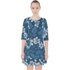 Quarter Sleeve Pocket Dress 