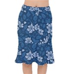 Pattern Flower Nature Short Mermaid Skirt