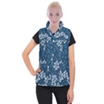 Pattern Flower Nature Women s Button Up Vest