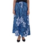Pattern Flower Nature Flared Maxi Skirt