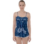 Pattern Flower Nature Babydoll Tankini Top