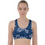 Pattern Flower Nature Back Weave Sports Bra
