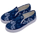 Pattern Flower Nature Kids  Canvas Slip Ons