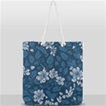 Pattern Flower Nature Full Print Rope Handle Tote (Large)