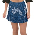 Pattern Flower Nature Fishtail Mini Chiffon Skirt