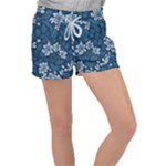 Pattern Flower Nature Women s Velour Lounge Shorts