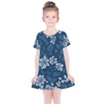 Pattern Flower Nature Kids  Simple Cotton Dress