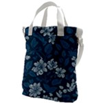 Pattern Flower Nature Canvas Messenger Bag
