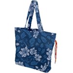 Pattern Flower Nature Drawstring Tote Bag