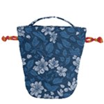 Pattern Flower Nature Drawstring Bucket Bag