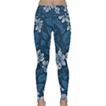 Pattern Flower Nature Lightweight Velour Classic Yoga Leggings