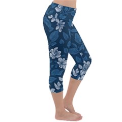 Lightweight Velour Capri Yoga Leggings 