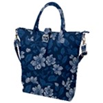 Pattern Flower Nature Buckle Top Tote Bag