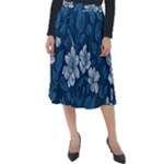Pattern Flower Nature Classic Velour Midi Skirt 