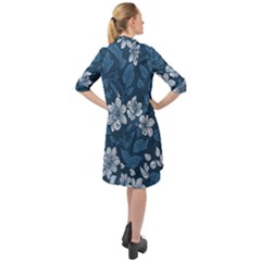 Long Sleeve Mini Shirt Dress 