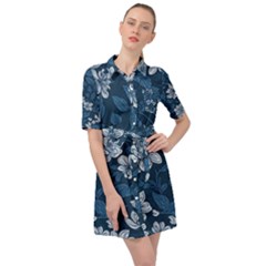 Belted Shirt Dress 