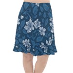 Pattern Flower Nature Fishtail Chiffon Skirt